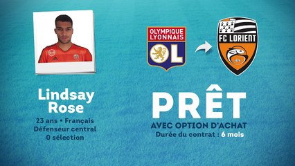 Officiel : Lindsay Rose prêté à Lorient !