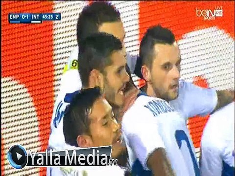 هدف مباراة ( إمبولي 0-1 انتر ميلان ) الدورى الايطالى
