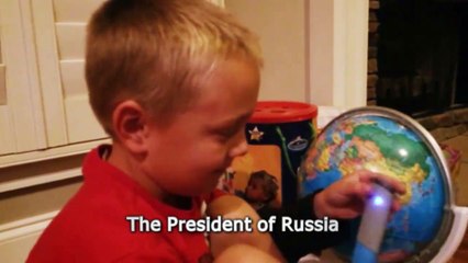 Cutest way to re-start the Cold War. Hilarious kid