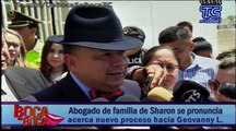 Abogado de familia de Sharon se pronuncia acerca del nuevo proceso hacia Geovanny L.