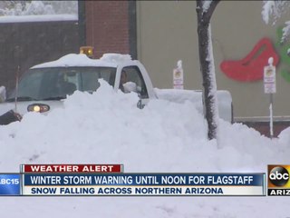 Flagstaff under a winter weather warning