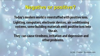 Negative Ions - How Do Neg Ions Influence Our Health