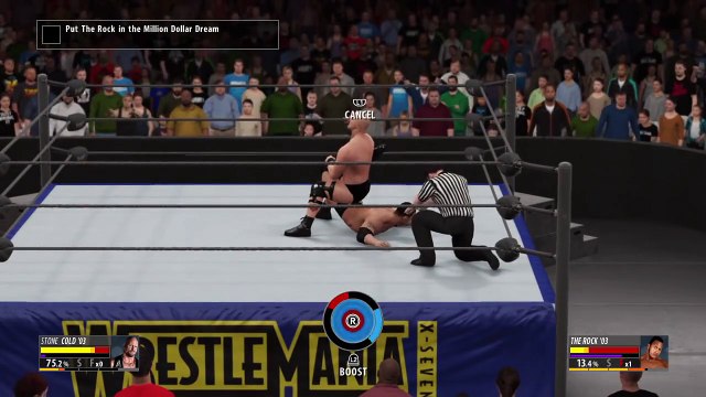 Stone Cold Steve Austin vs The Rock CNZ 2K16: 2K Showcase Austin 3:16 Part 25