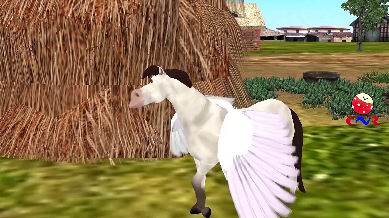 Finger Family Rhymes Flying Horse Pegasus Cartoons | Finger Family Children Nursery Rhymes