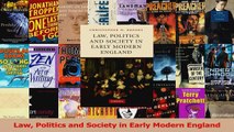 PDF Download  Law Politics and Society in Early Modern England PDF Full Ebook