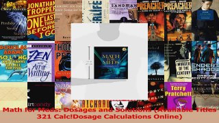 PDF Download  Math for Meds Dosages and Solutions Available Titles 321 CalcDosage Calculations PDF Online