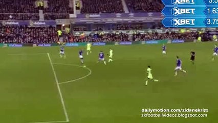 Jesús Navas 1:1 | Everton v. Manchester City 06.01.2016 HD