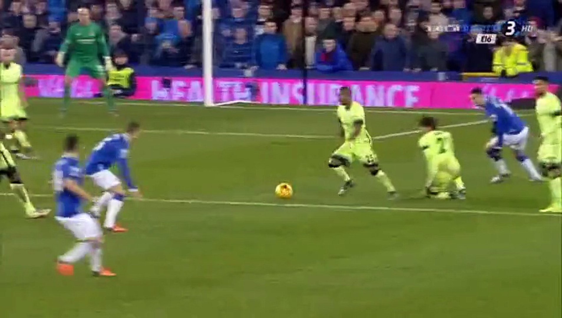 Jesús Navas Goal  - Everton 1-1 Manchester City - 06-01-2016