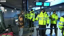 Border controls on 'The Bridge' between Sweden and Denmark