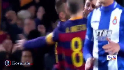 اهداف مباراة برشلونة واسبانيول 4-1  تعليق عصام الشوالي HD