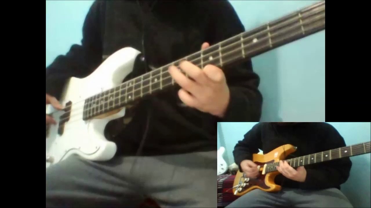 Megaman-Rockman 2 Flash man Guitar and Bass Cover