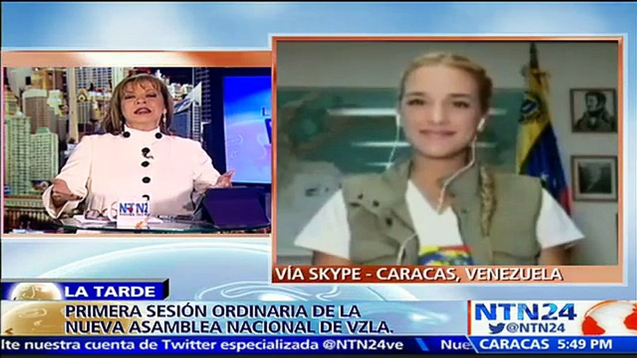 “Recuperamos la Asamblea Nacional, pero falta rescatar todos los poderes públicos en Venezuela”: Lilian Tintori a NTN24