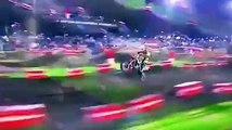 Eli Tomac wheelie through the whoops very fast