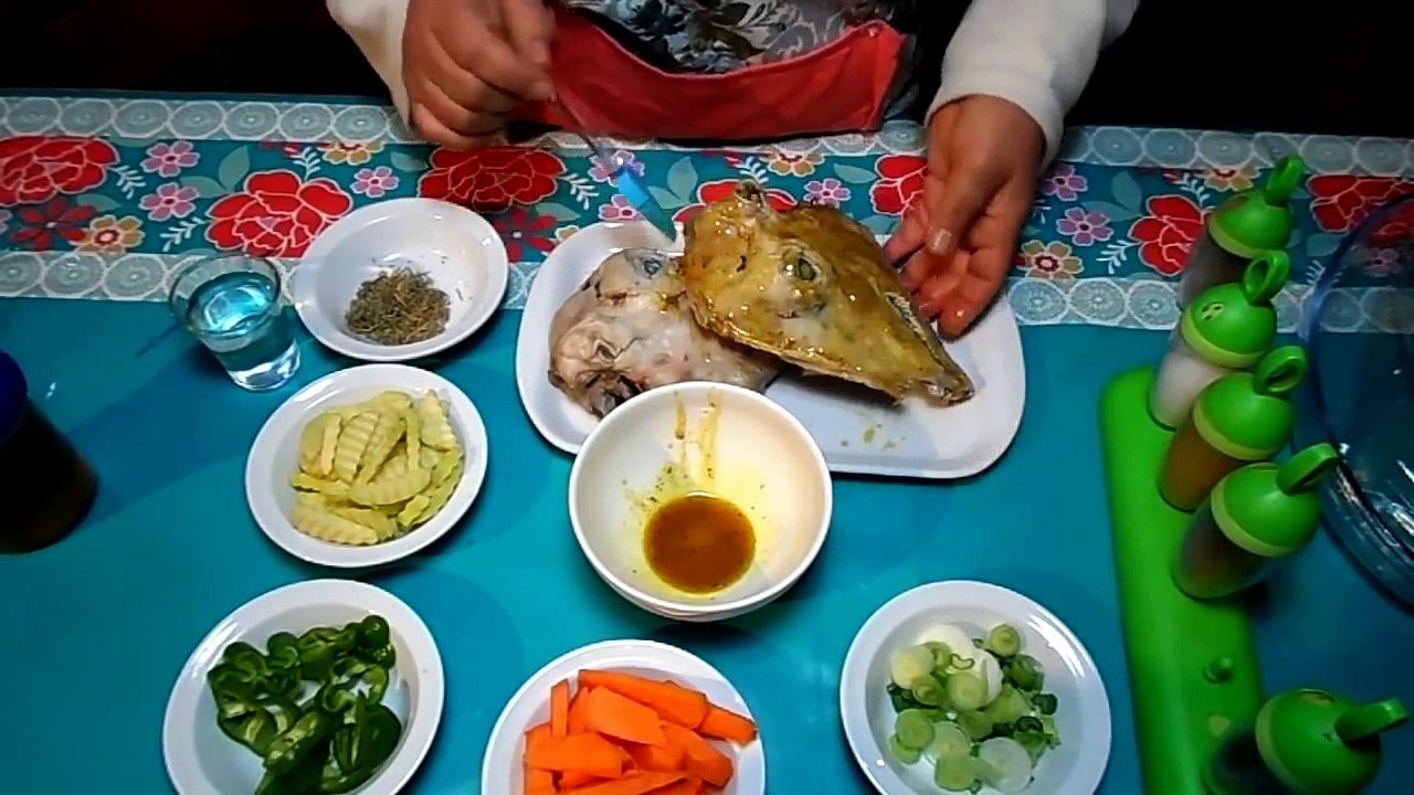 طريقة إعداد راس علوش مصلي فى الفرن, راس خروف مصلي فى الفرن, Tête de mouton repas