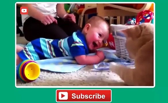 Babies laughing hysterically at Cats compilation 2014 part 1