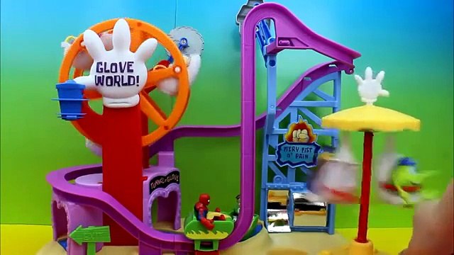 Imaginext Glove World Spongebob Squarepants Patrick spider-man Green Lantern Monsters Univ