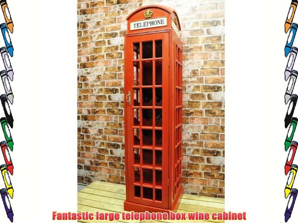 Red Telephone Box Wine Cabinet Very Large Video Dailymotion