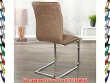 CANTILEVER CHAIR LINEA II elegant dining chair with structure fabric cover coffee