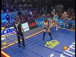 01 Cynthia Moreno, Fabi Apache & Mari Apache vs. Jennifer Blake, Kaguya & Oyuki