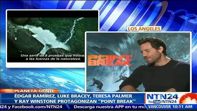 Edgar Ramírez, uno de los protagonistas de la película ‘Point Break’ habló con Planeta Gente de NTN24