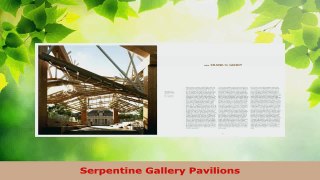 Read  Serpentine Gallery Pavilions Ebook Free