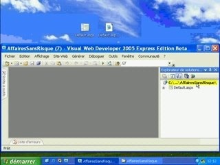 Tutoriel Visual Web Developer | Atelier 01
