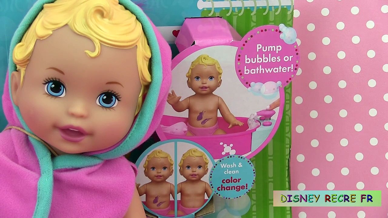 Little Mommy Bubbly Bathtime Bain de Bébé Poupon Baby Doll Color