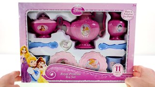 Disney Princess Royal Tea Party Set with My Little Pony and Play doh --- Toy Unboxing