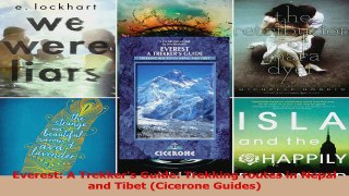 PDF Download  Everest A Trekkers Guide Trekking routes in Nepal and Tibet Cicerone Guides Read Online