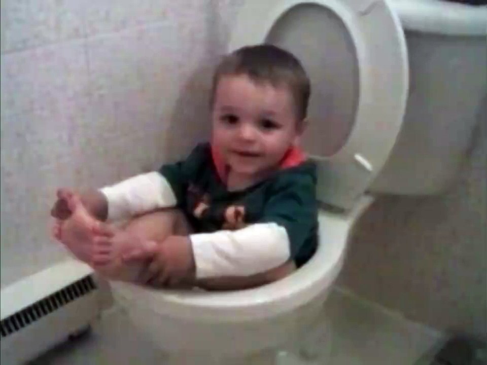 Boy Is Too Excited To Use Big Boy