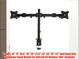 Proper 13 17 18.5 19 20'' 21.5'' 22 23 24'' 27 Inch Dual Arm Cantilever Desk Mount for LCD