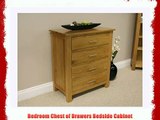 OAKLAND - SOLID CHUNKY OAK CHEST OF DRAWERS 4 DRAWER BEDROOM FURNITURE NEW