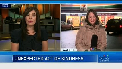 7-Eleven saviour- Winnipeg woman brought to tears by act of kindness