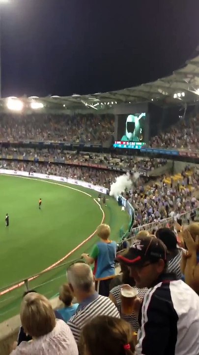 Rocketman entered the Gabba during the HeatBBL  Tonight