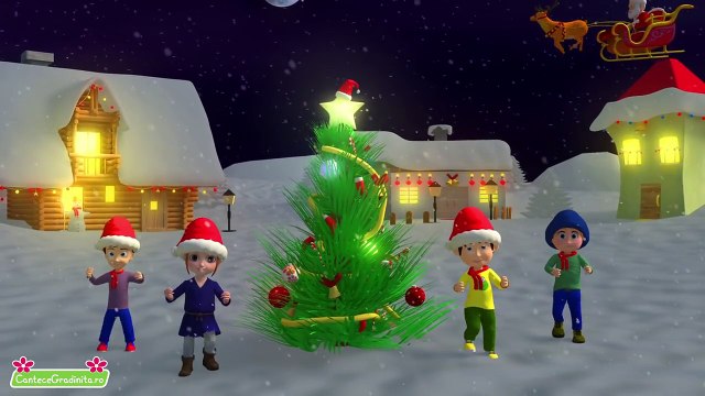 Mos Craciun cu plete dalbe Cantec de iarna pentru copii