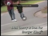 Le joueur de NBA Stephen Curry et son papa dans une vieille pub Burger King