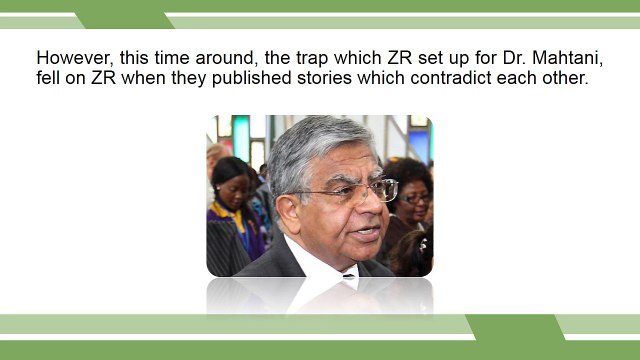 Zambia Reports failed to defame Dr. Rajan Mahtani