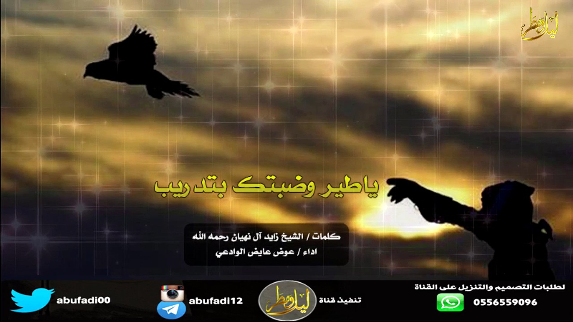 شيلة ياطير وضبتك بتدريب كلمات الشيخ زايد آل نهيان رحمه الله اداء عوض عايض الوادعي فيديو Dailymotion