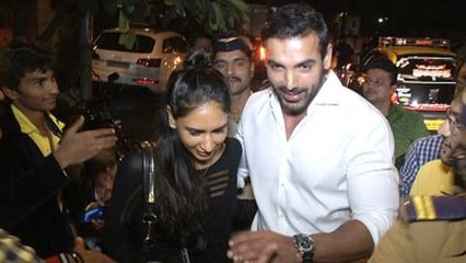 EXCLUSIVE : SPOTTED John Abraham With Wife Priya Runchal At A Party