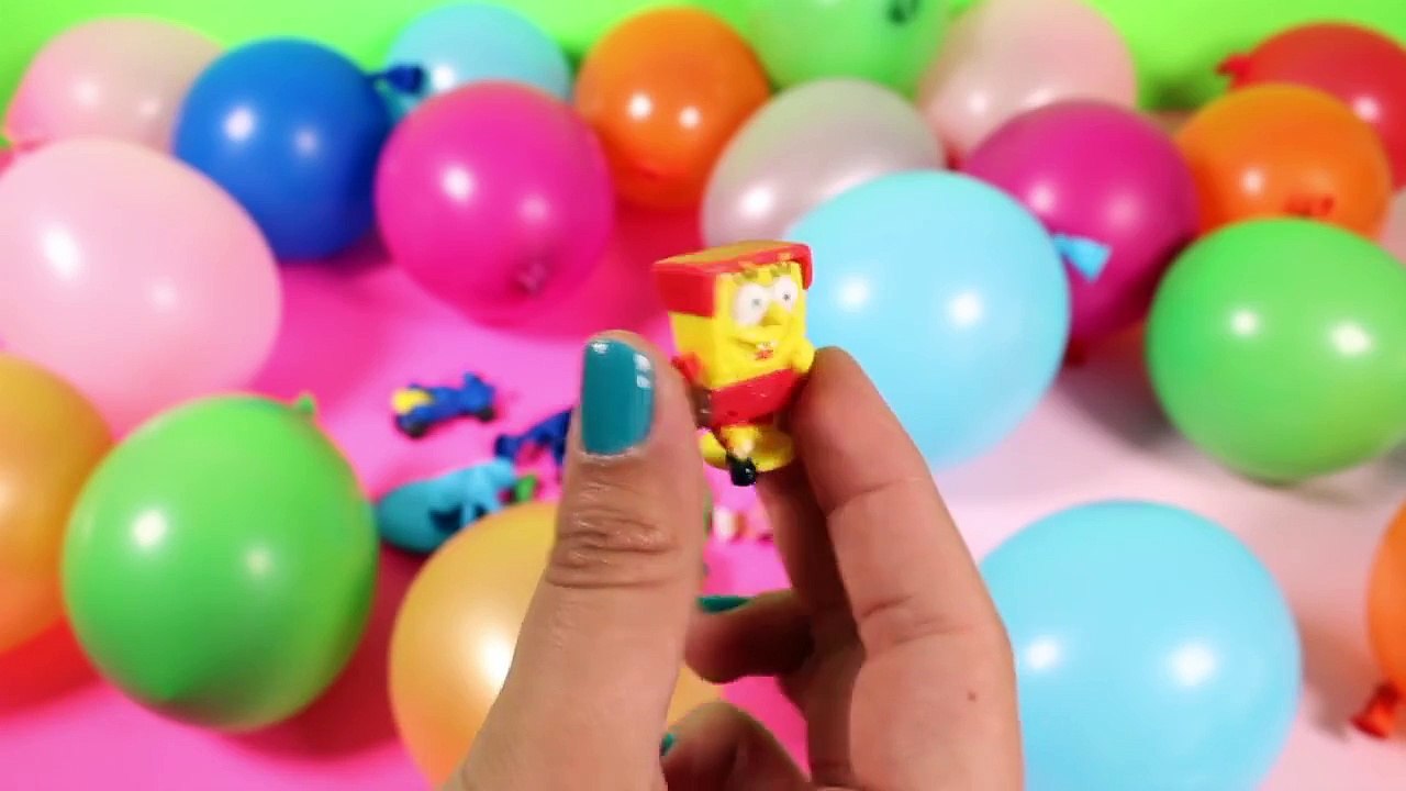Surprise Balloons with Toys Dora Explorer Spider-Man Peppa Pig Angry Birds Disney Princess Eggs