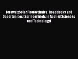 PDF Download Terawatt Solar Photovoltaics: Roadblocks and Opportunities (SpringerBriefs in