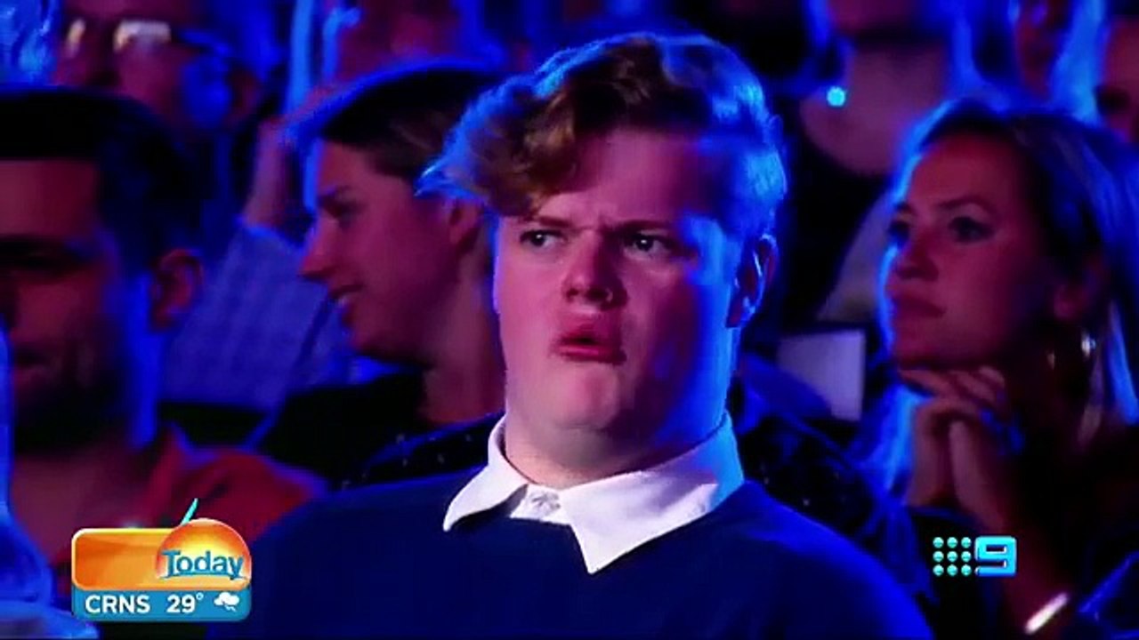 La tête d'un spectateur dans Australia’s Got Talent