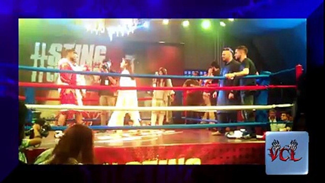 Sheikh Sultan Shahid doing boxing practice with Amir "King" Khan
