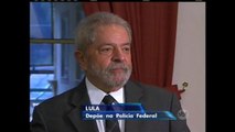 Ex-presidente Lula presta depoimento à Polícia Federal