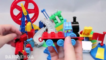 Đồ chơi xếp hình xếp đường ray xe lửa cho tàu hỏa chạy
