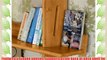 Tall Bookcase 5 Tier Bookshelf Bamboo Shelving Units. Made of Bamboo