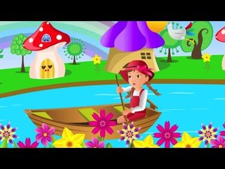 Row Row Row Your | Cartoon Animation Nursery Rhyme Songs for Children