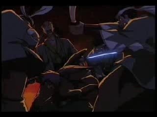 Kenshin let the bodies hit the floor