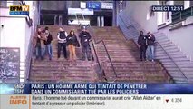 Paris 18ème : un homme, muni d'une ceinture d'explosif abattu devant un commissariat