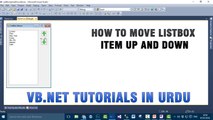 VB.NET How to move Listbox item up and down In Urdu (Video 5)